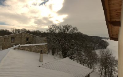 Saussignac sous la neige