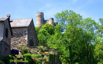Depuis le grand gîte de charme, une sortie à Najac, Aveyron.