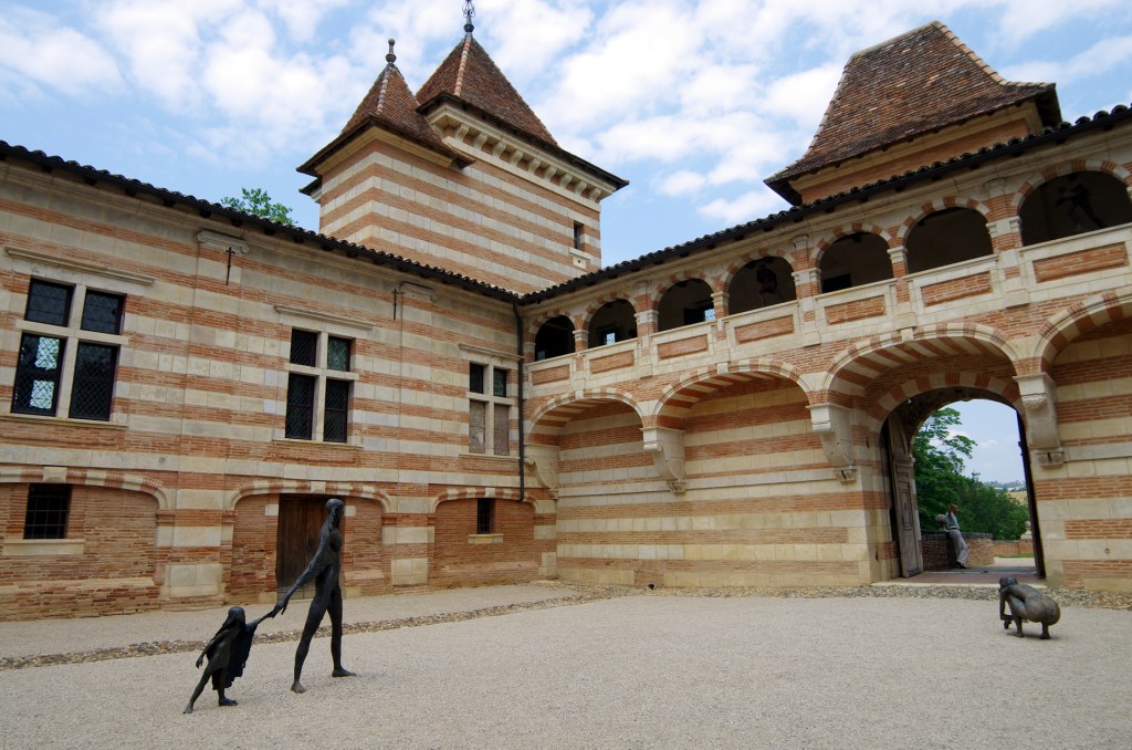 La cour intérieure du Château de Laréole