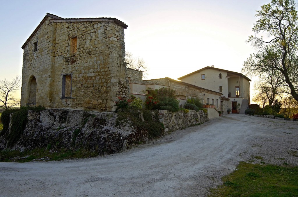 domaine de saussignac, coucher de soleil, gîte de charme