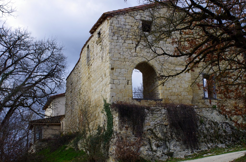 vue depuis le chemin menant au gîte