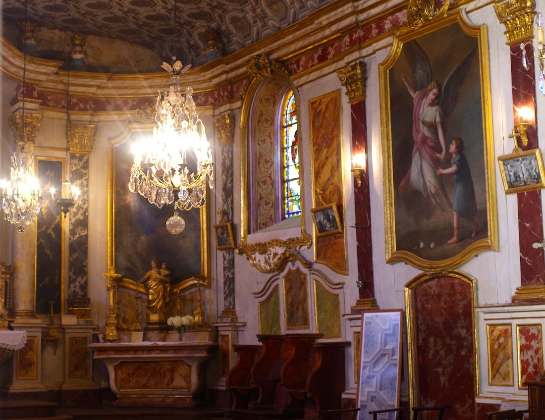 Intérieur de l'église de Lachapelle Tarn-et-Garonne, Midi-Pyrénée, Occitanie