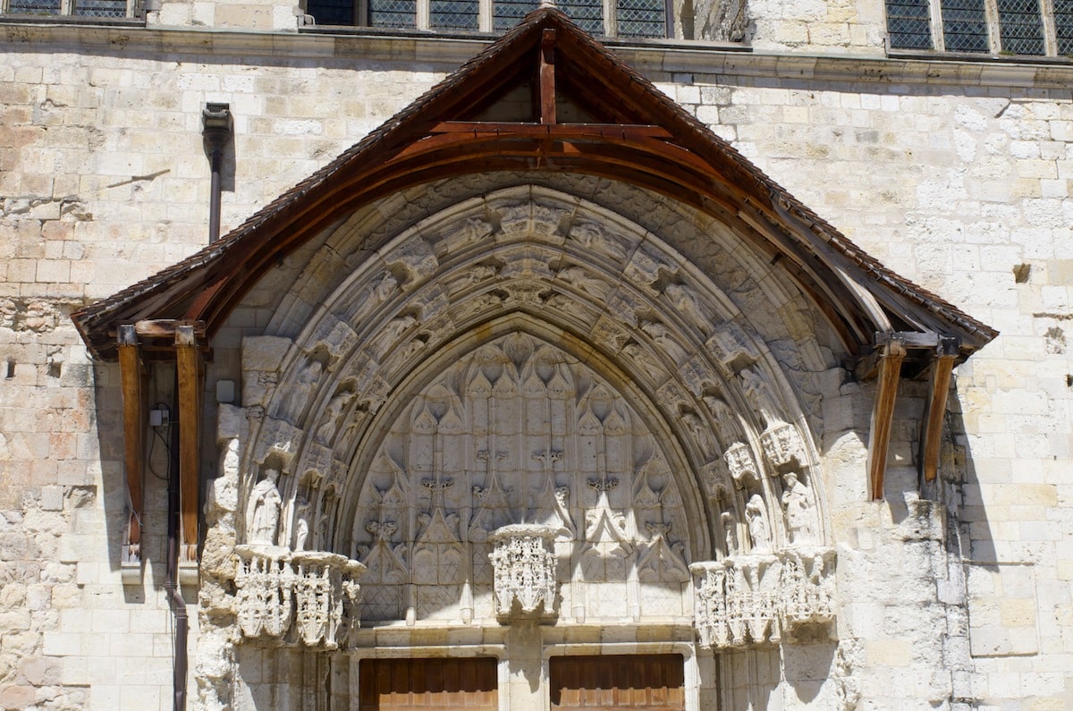 Gers, cathédrale de Condom haut de l'entrée