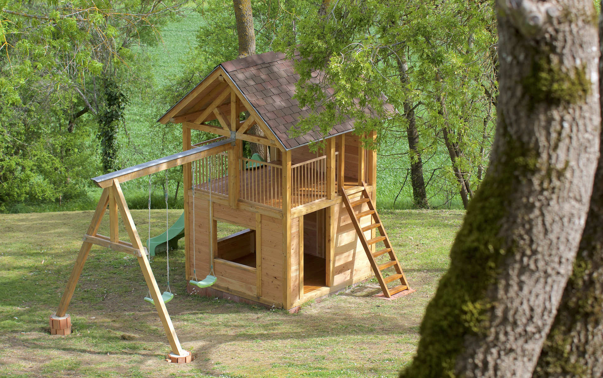 Cabane Balancoire Toboggan Cabinet Expert